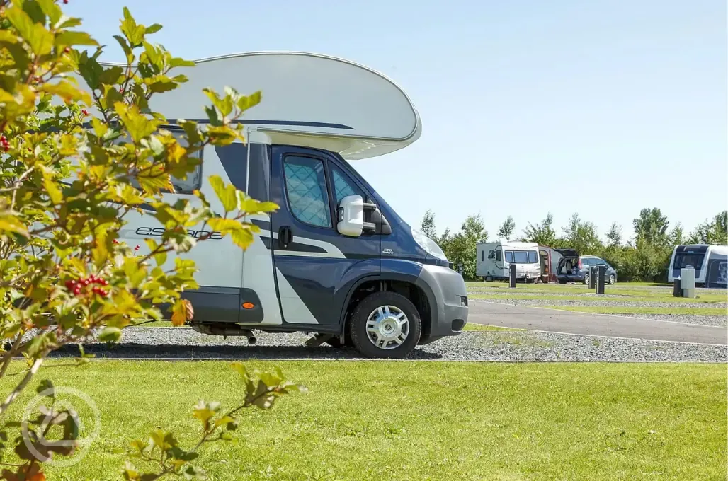 Fully serviced hardstanding pitches