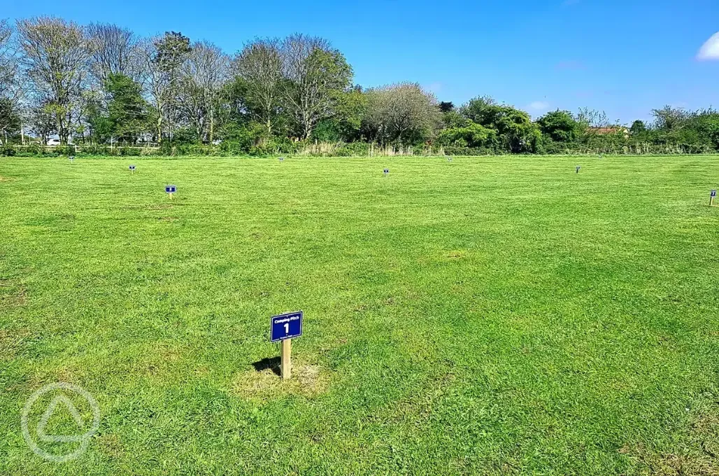 Non electric camping pitches 