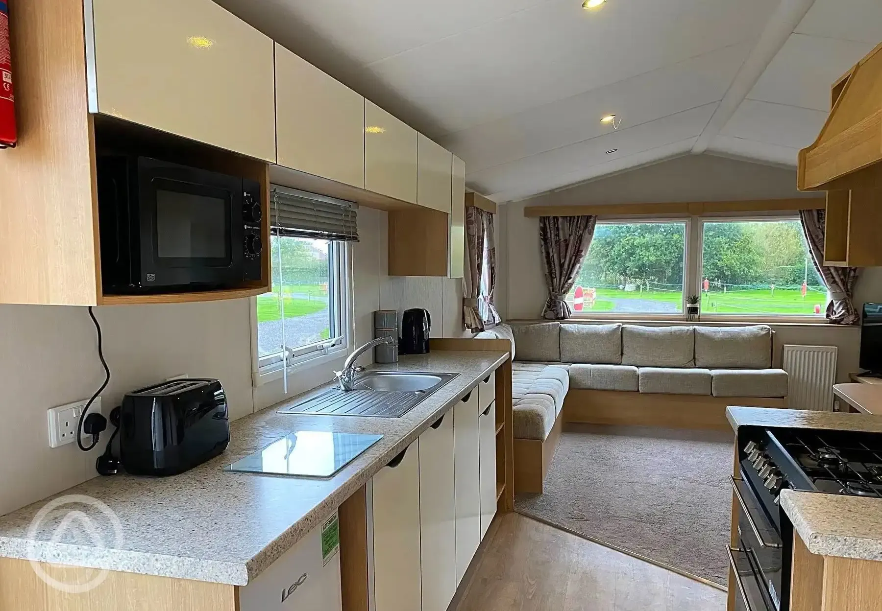 Static caravan interior