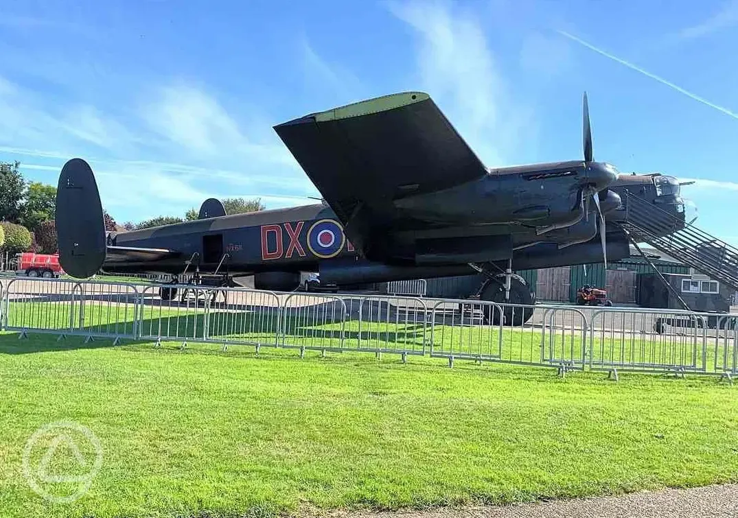 Lancaster plane at Lincolnshire Aviation Heritage Centre