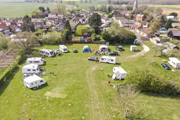 Aerial of the campsite