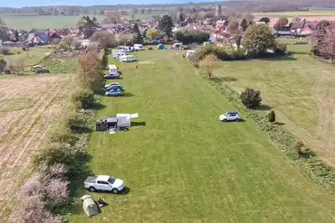 Aerial of The Red Lion campsite