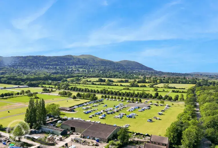 Aerial of the campsite