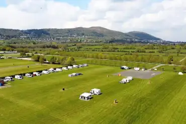 Aerial of the campsite