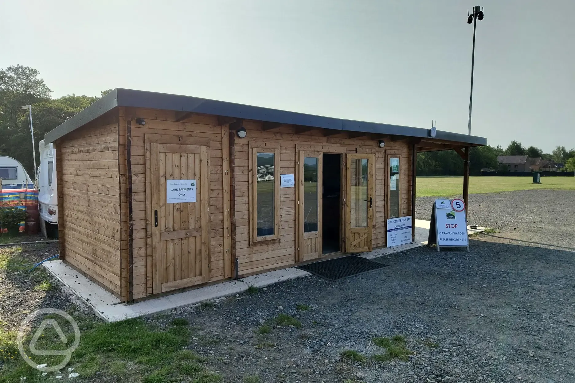 Campsite reception