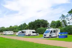 Winter electric hardstanding and grass touring pitches Winter electric hardstanding and grass touring pitches