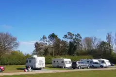 Winter electric hardstanding and grass touring pitches Winter electric hardstanding and grass touring pitches