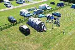 Aerial of the campsite Aerial of the campsite