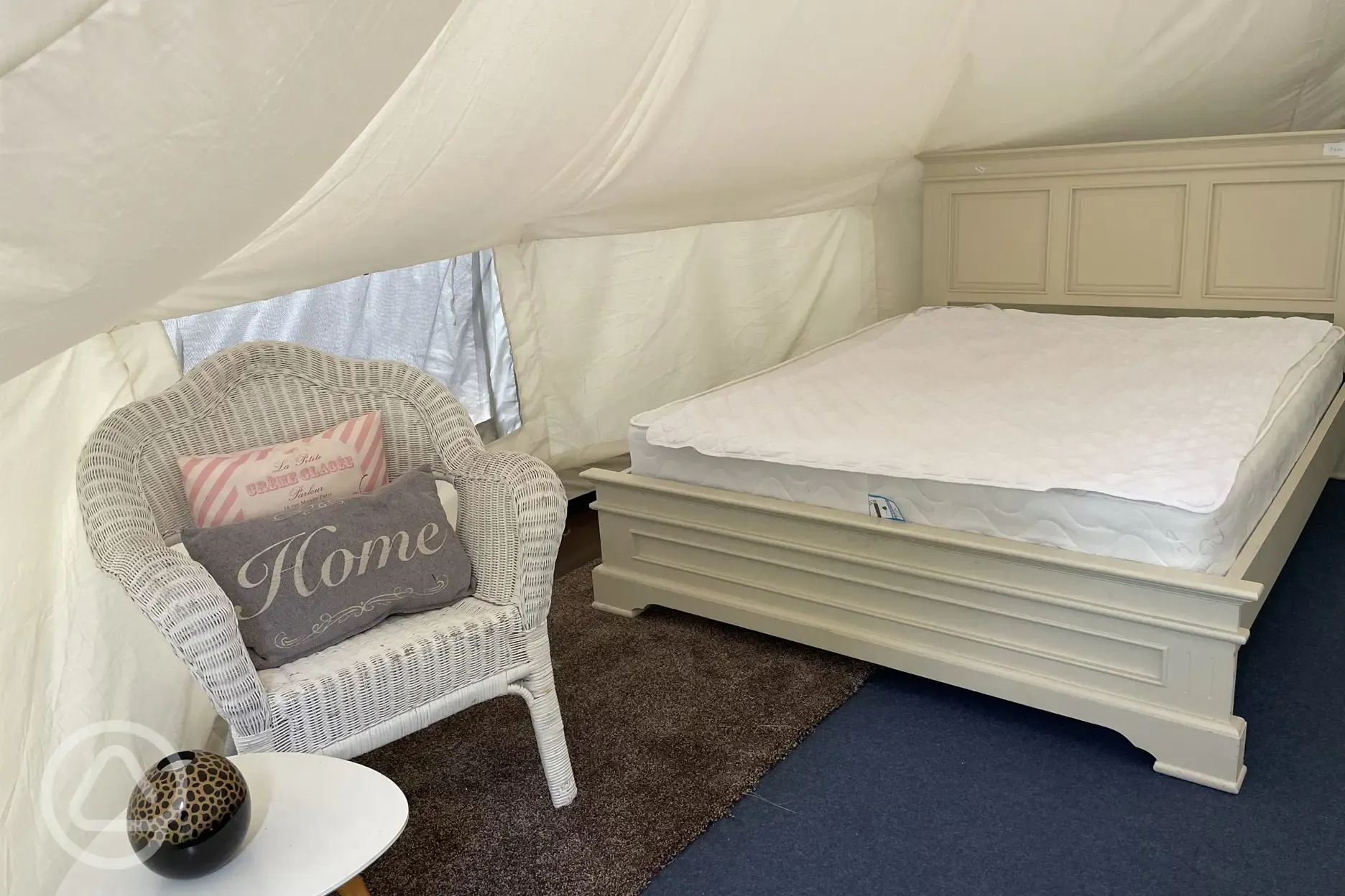 White Owl bell tent interior