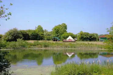 Lakeside glamping