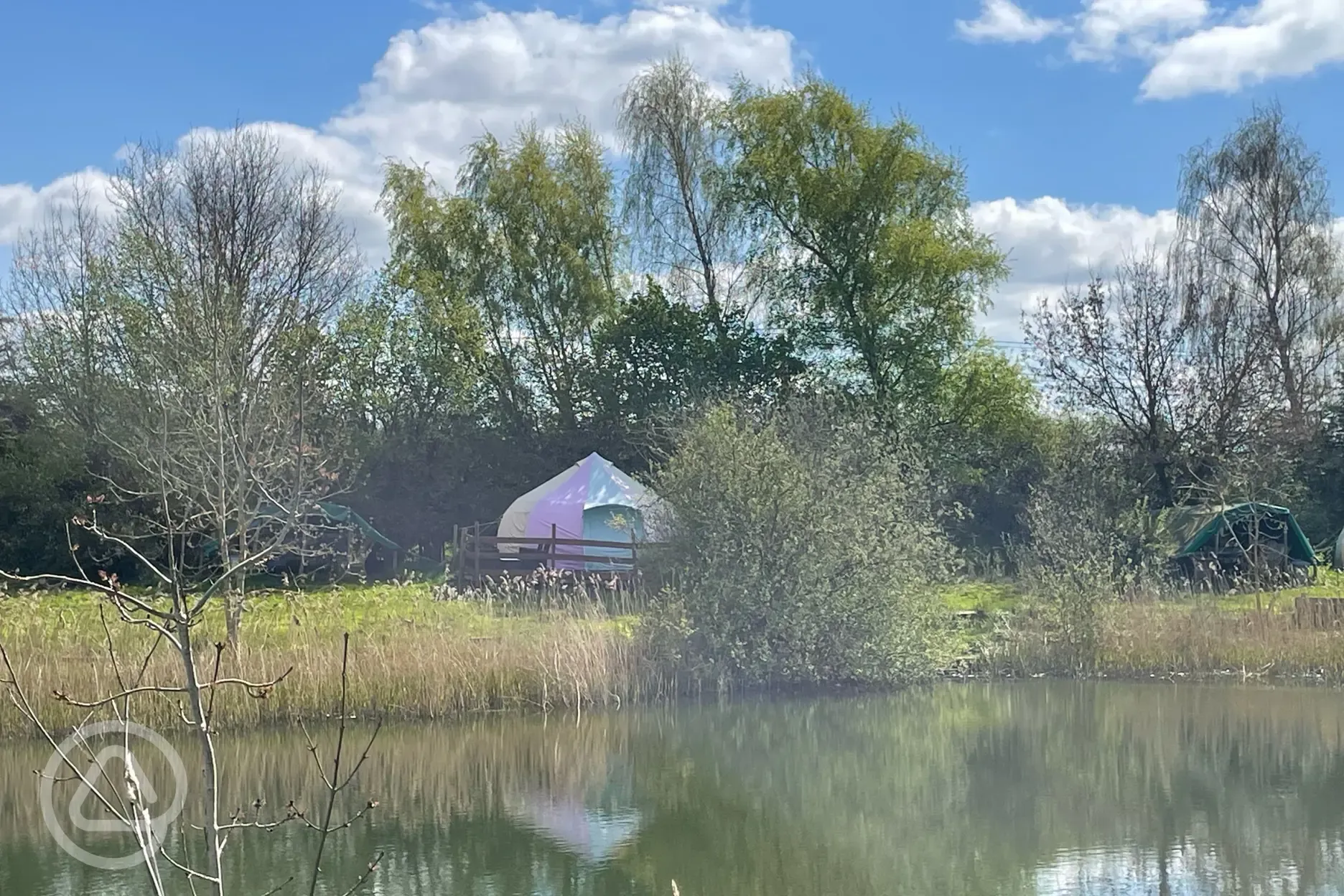 Lakeside glamping