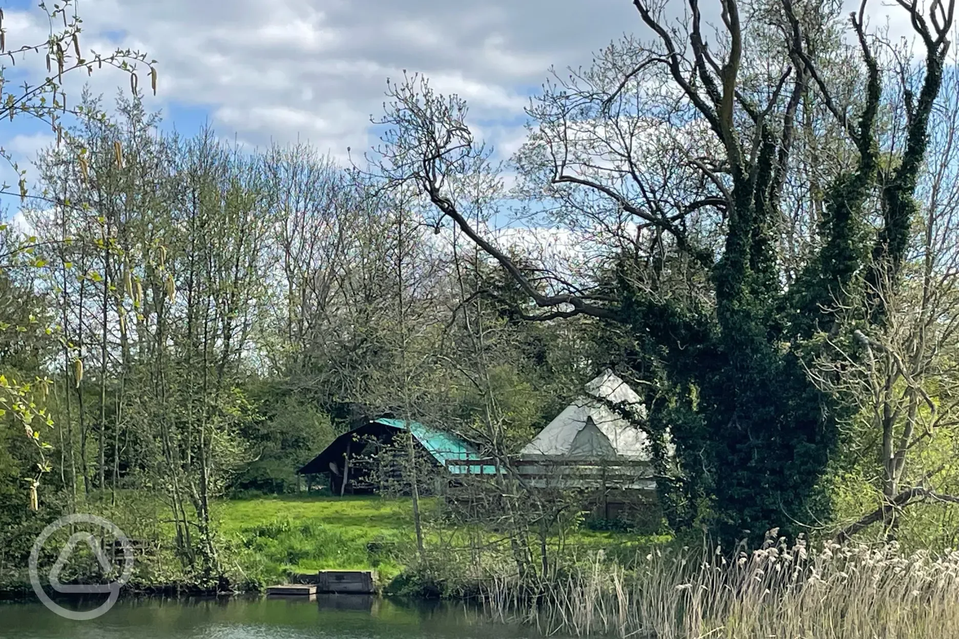 Lakeside glamping