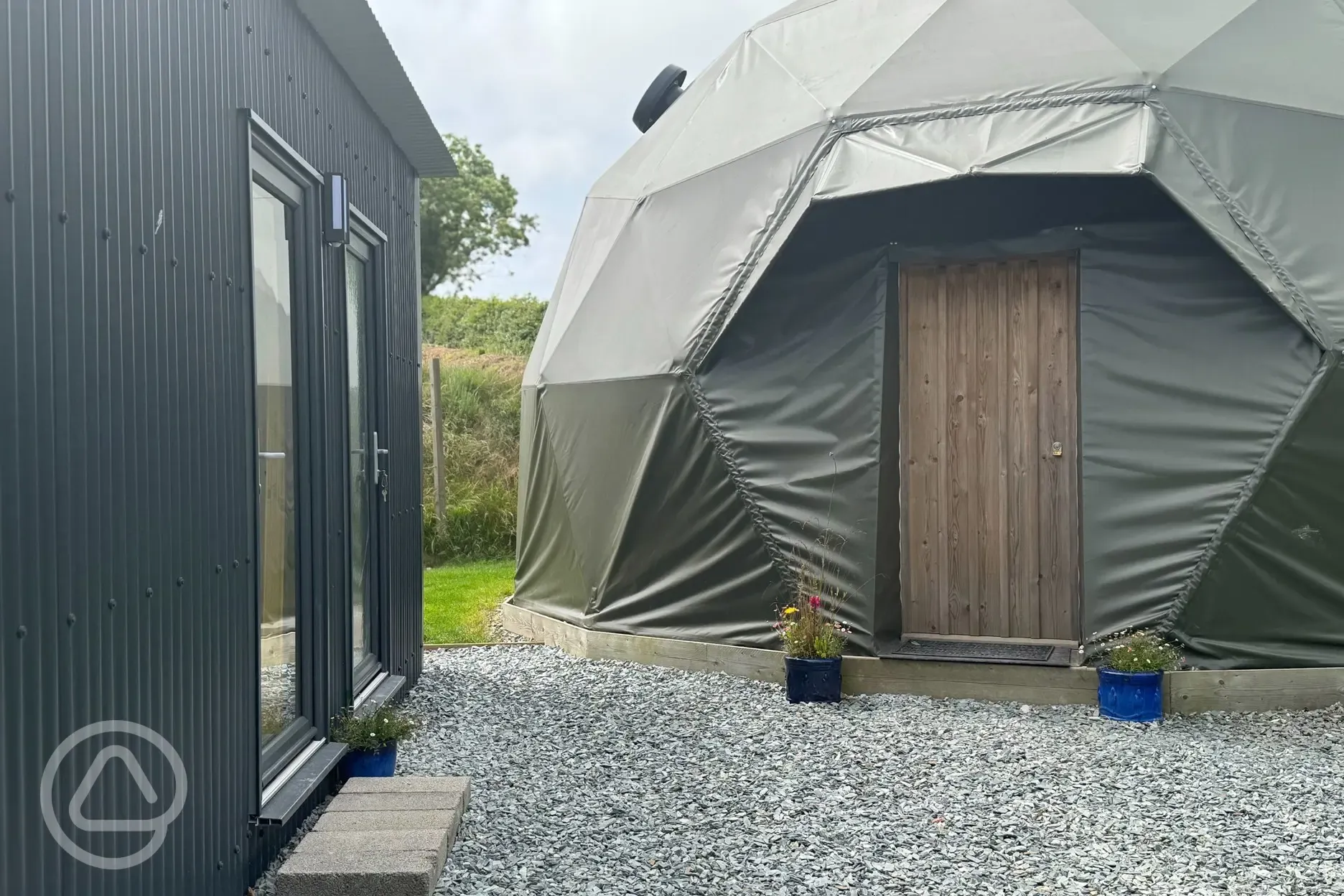 Glamping dome