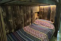 Glamping dome bottom bunk