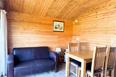 Log cabin dining area Log cabin dining area