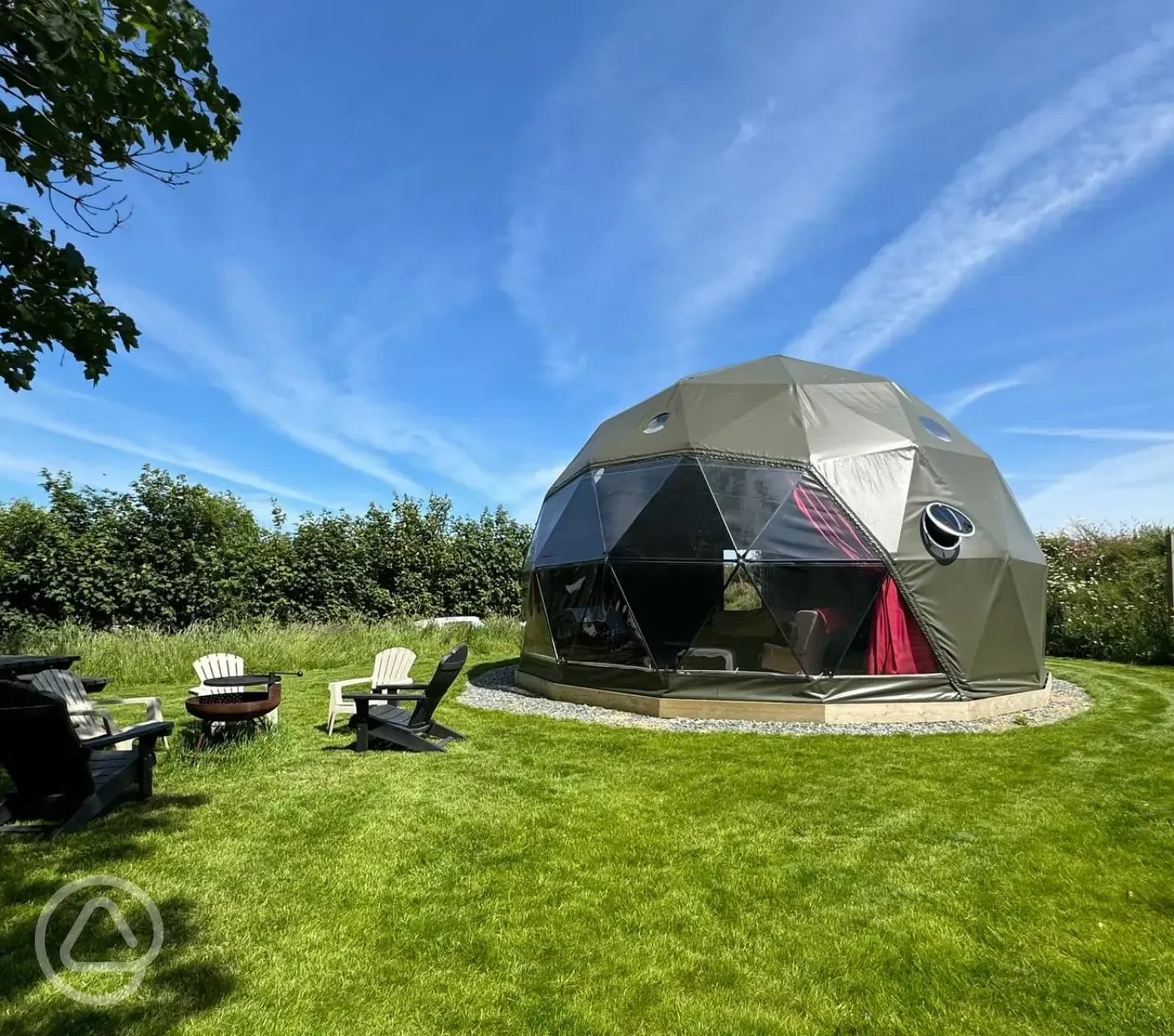 Glamping dome