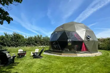 Glamping dome