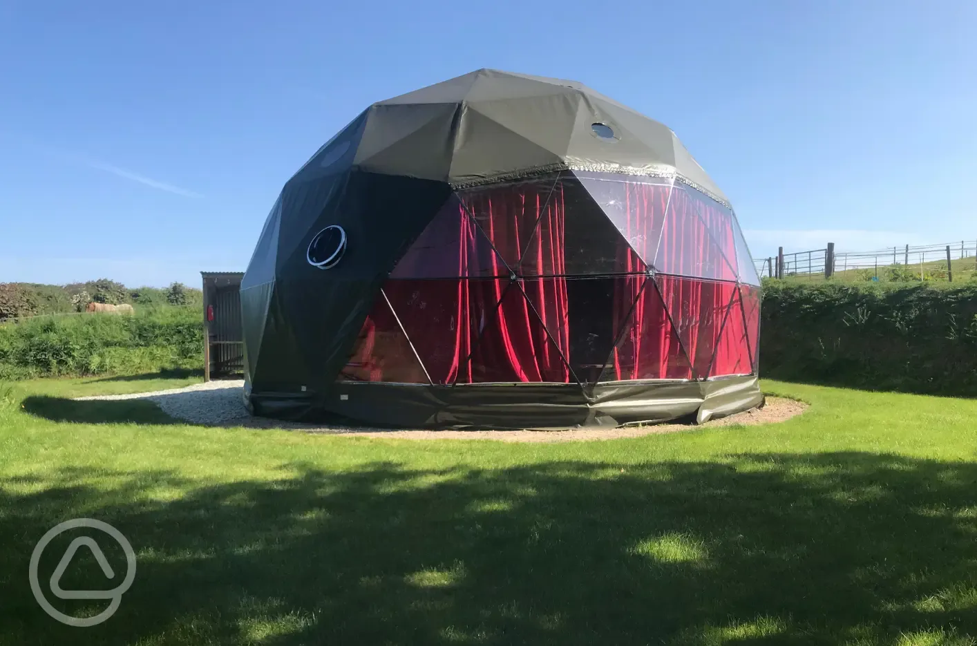 Glamping dome