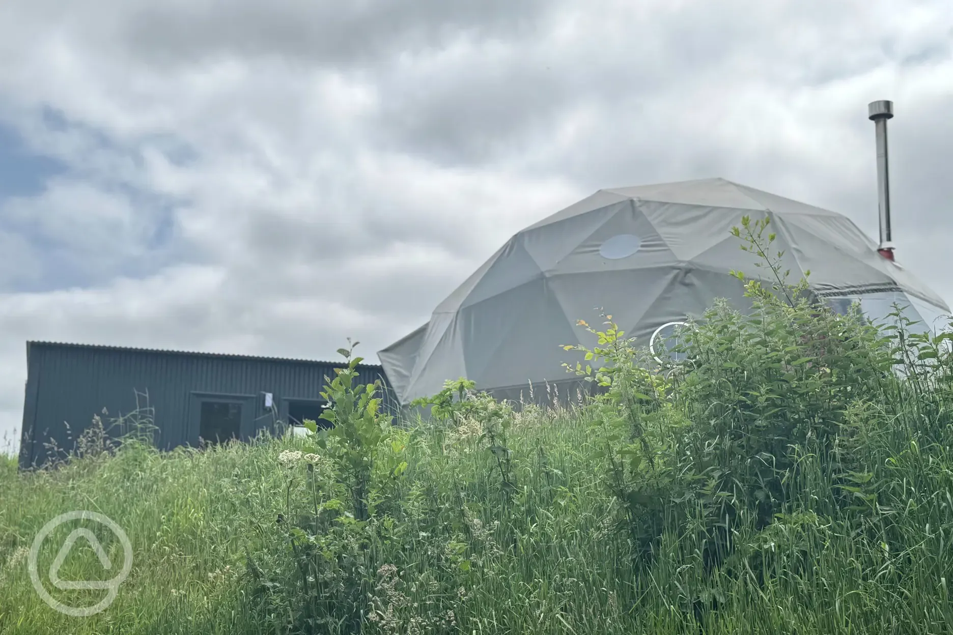 Glamping dome