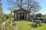 Log glamping cabin
