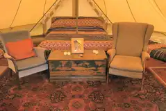 Bell tent interior
