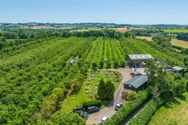 Aerial of the campsite