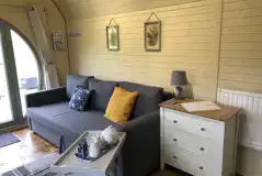 Standard glamping pod sofa bed