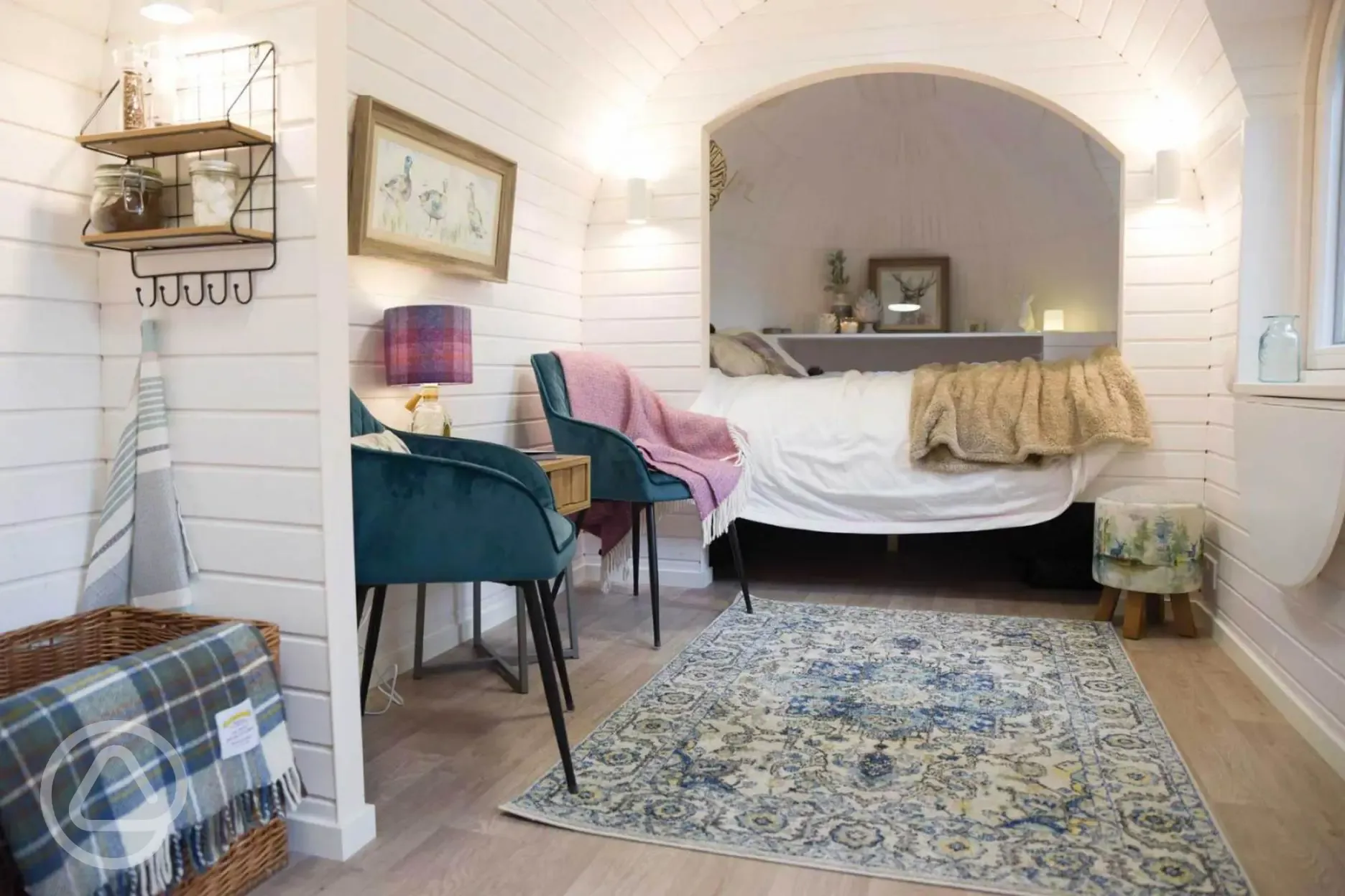 Spiers glamping cabin interior 