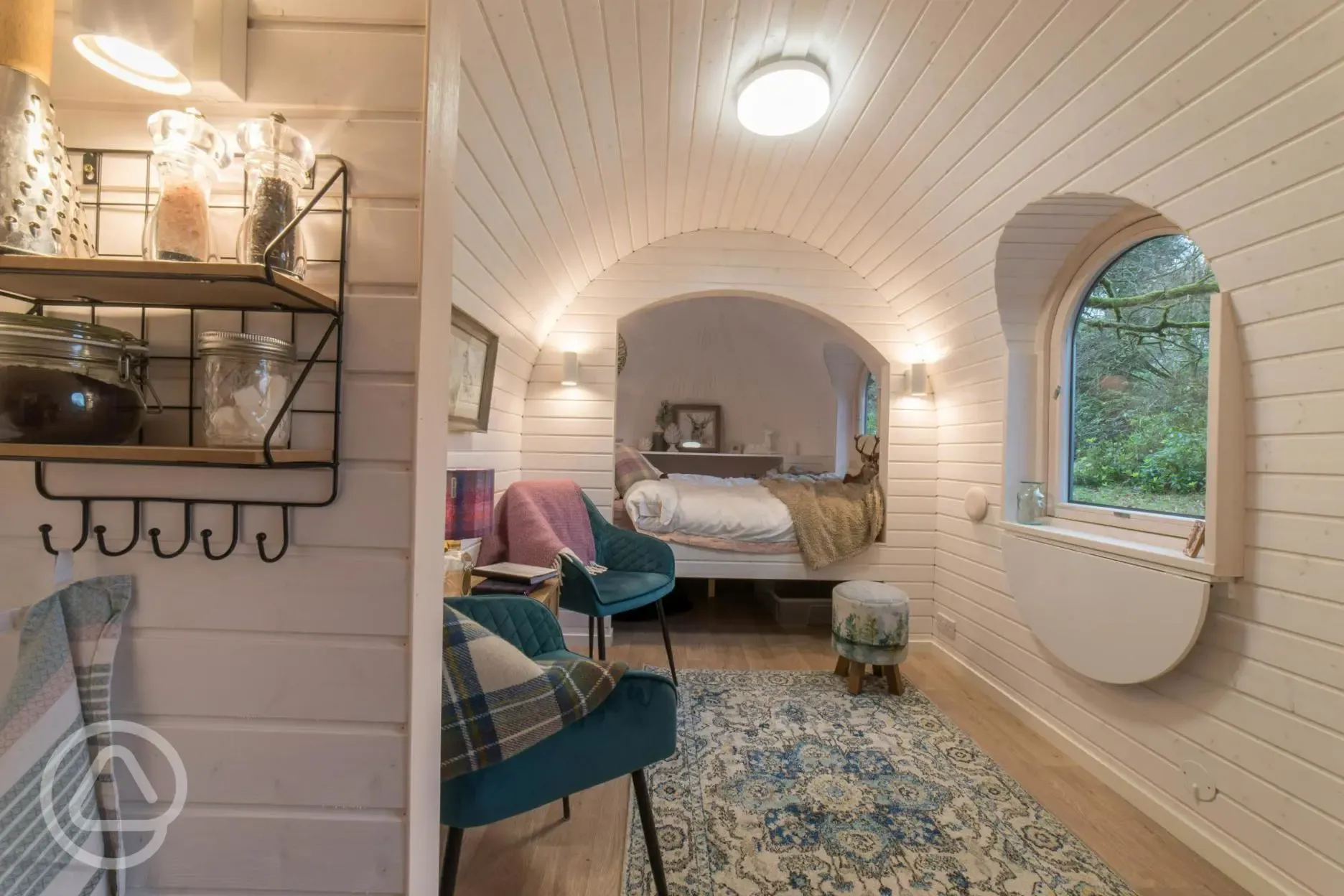 Spiers glamping cabin interior 