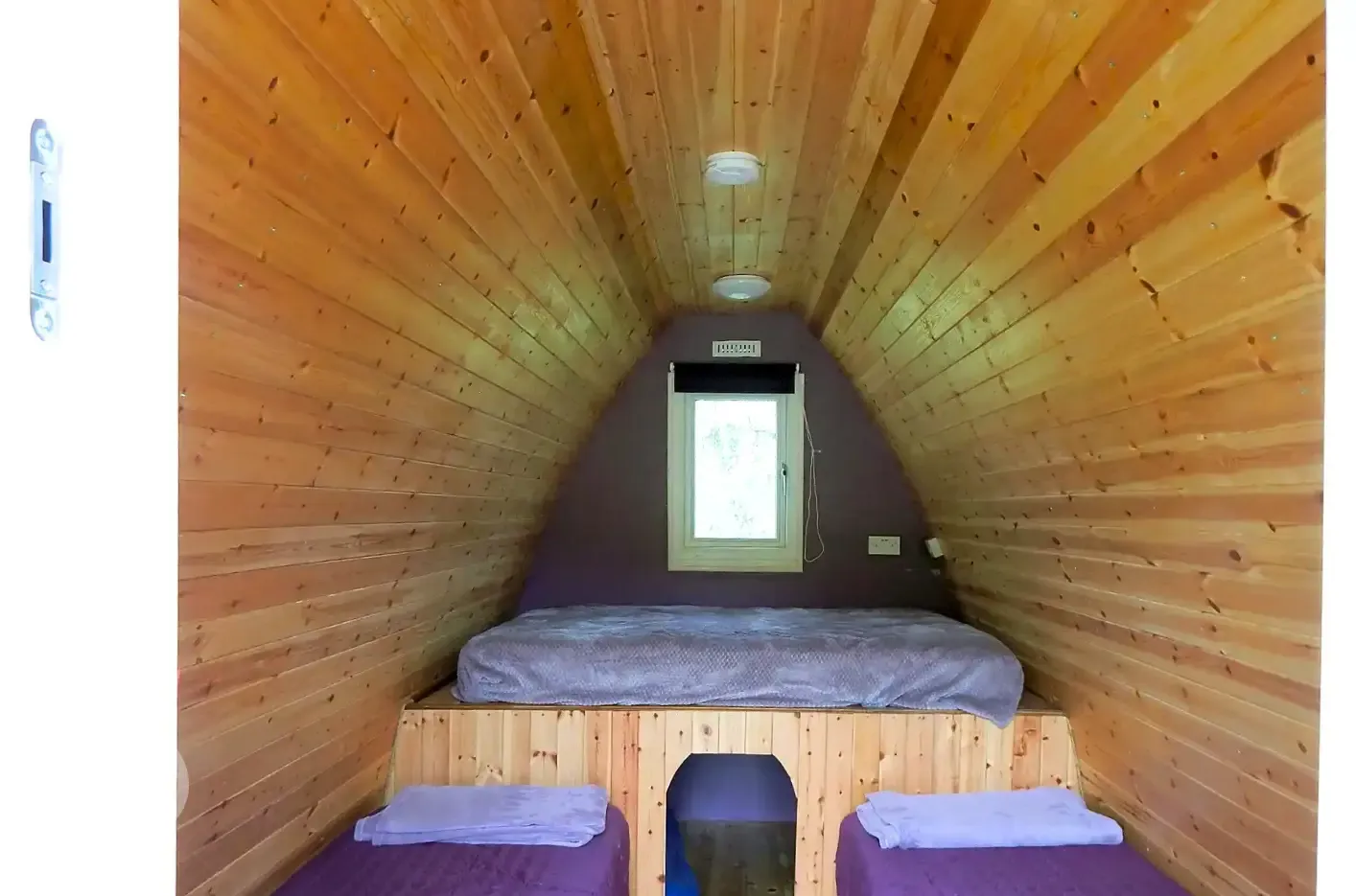 Camping pod interior