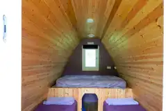 Camping pod interior