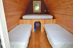 Camping pod interior