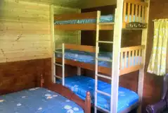 Buttercup cabin double bed and triple bunk