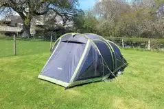 Non electric grass tent pitches