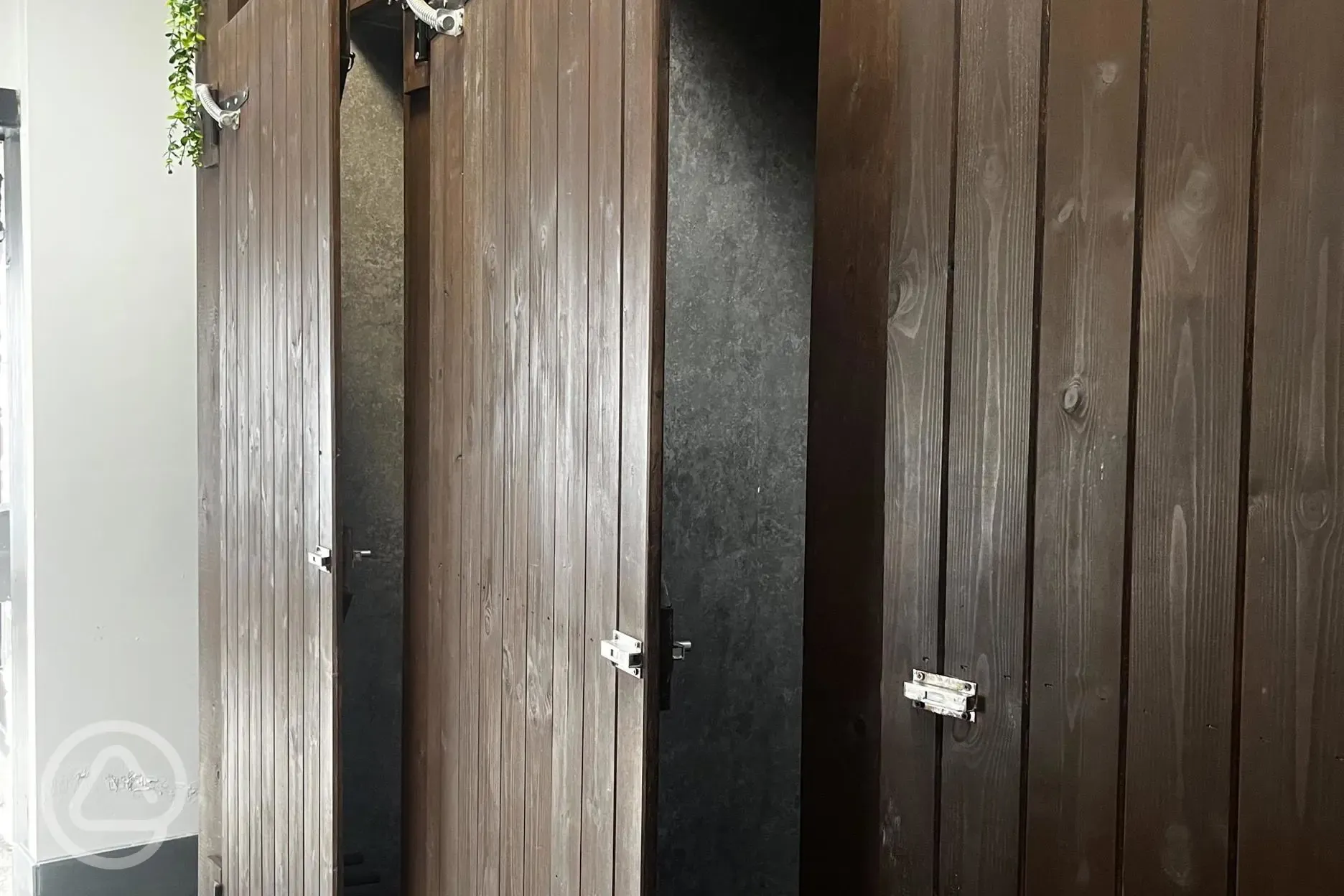 Facilities block with private cubicles