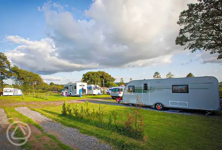 Optional electric grass and hardstanding pitches