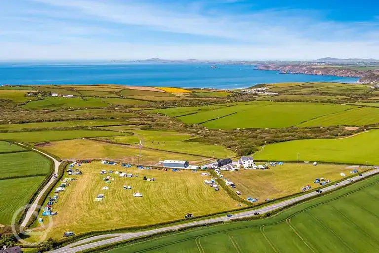 Campsite aerial