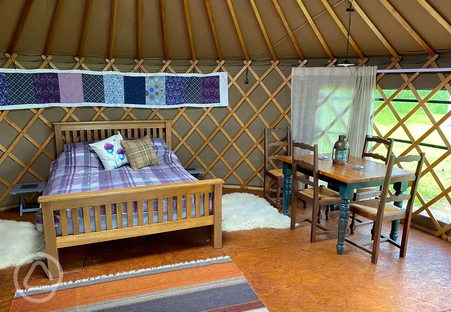 Thistle Yurt interior