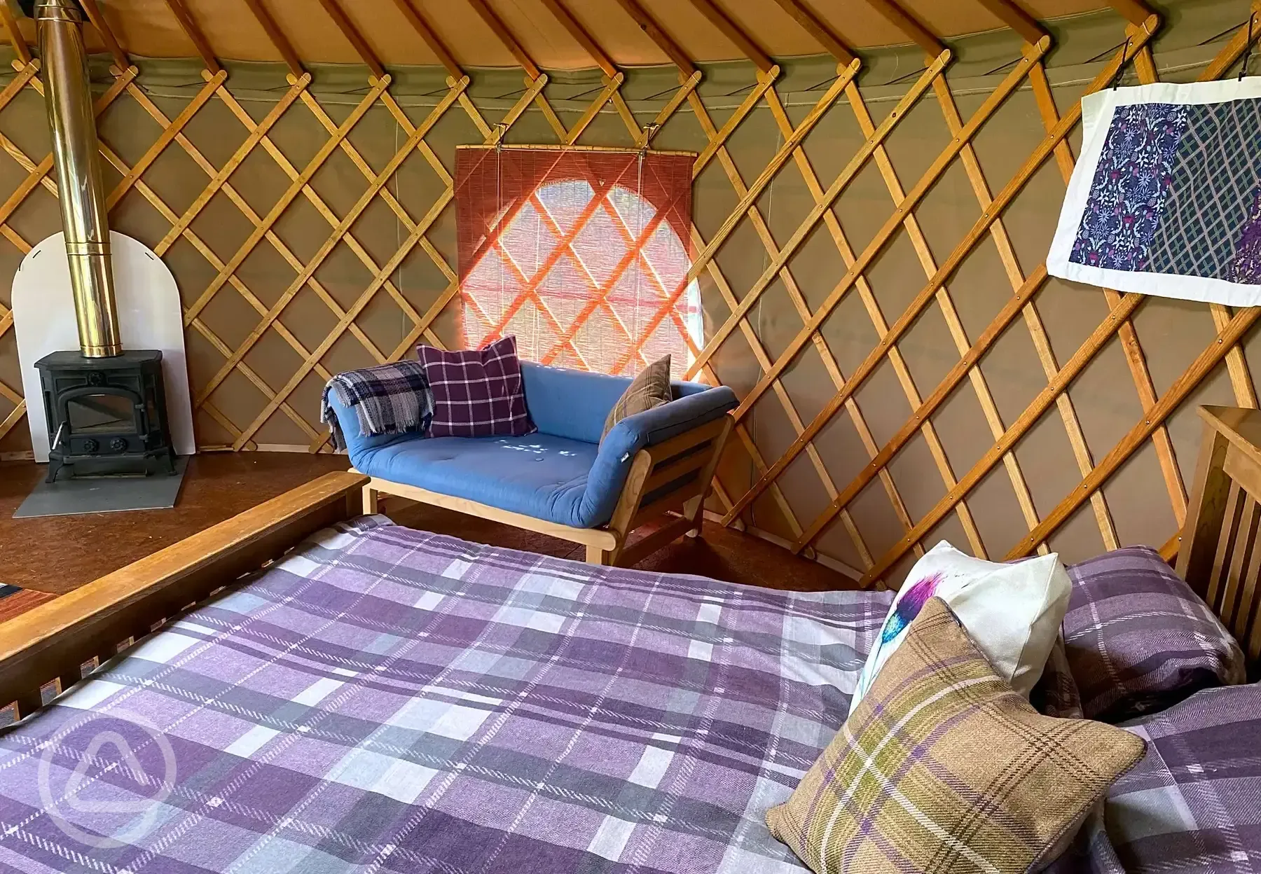 Thistle Yurt interior