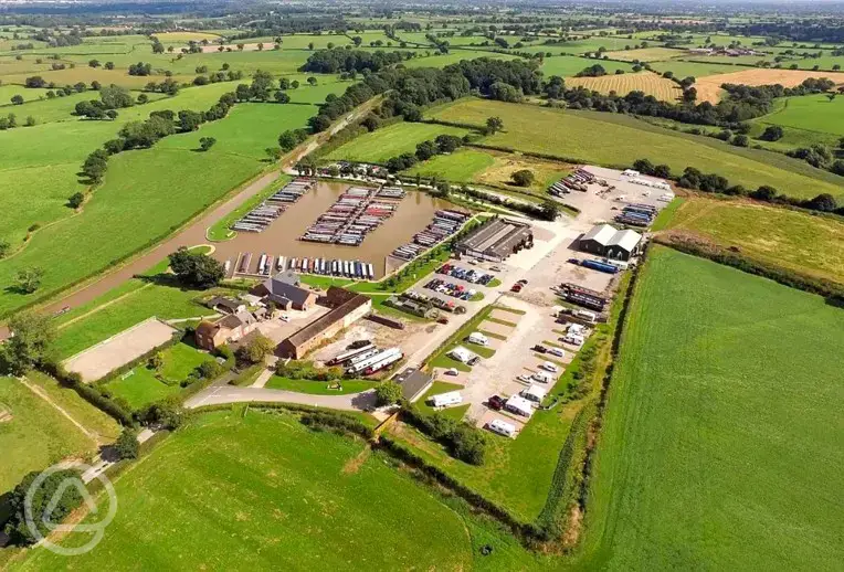 Aerial of the site