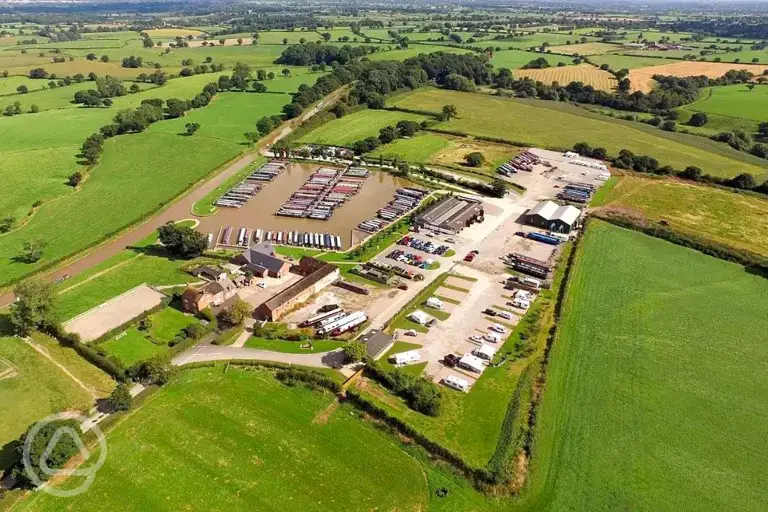 Aerial of the site