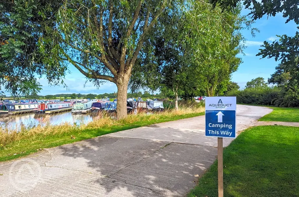 Entrance to the camping field 