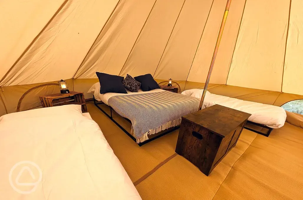 Bell tent interior