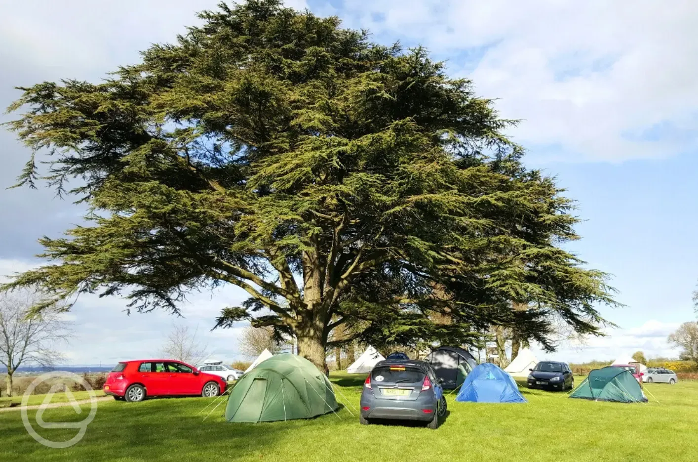 Non electric grass pitches (4m x 8m) for tents only