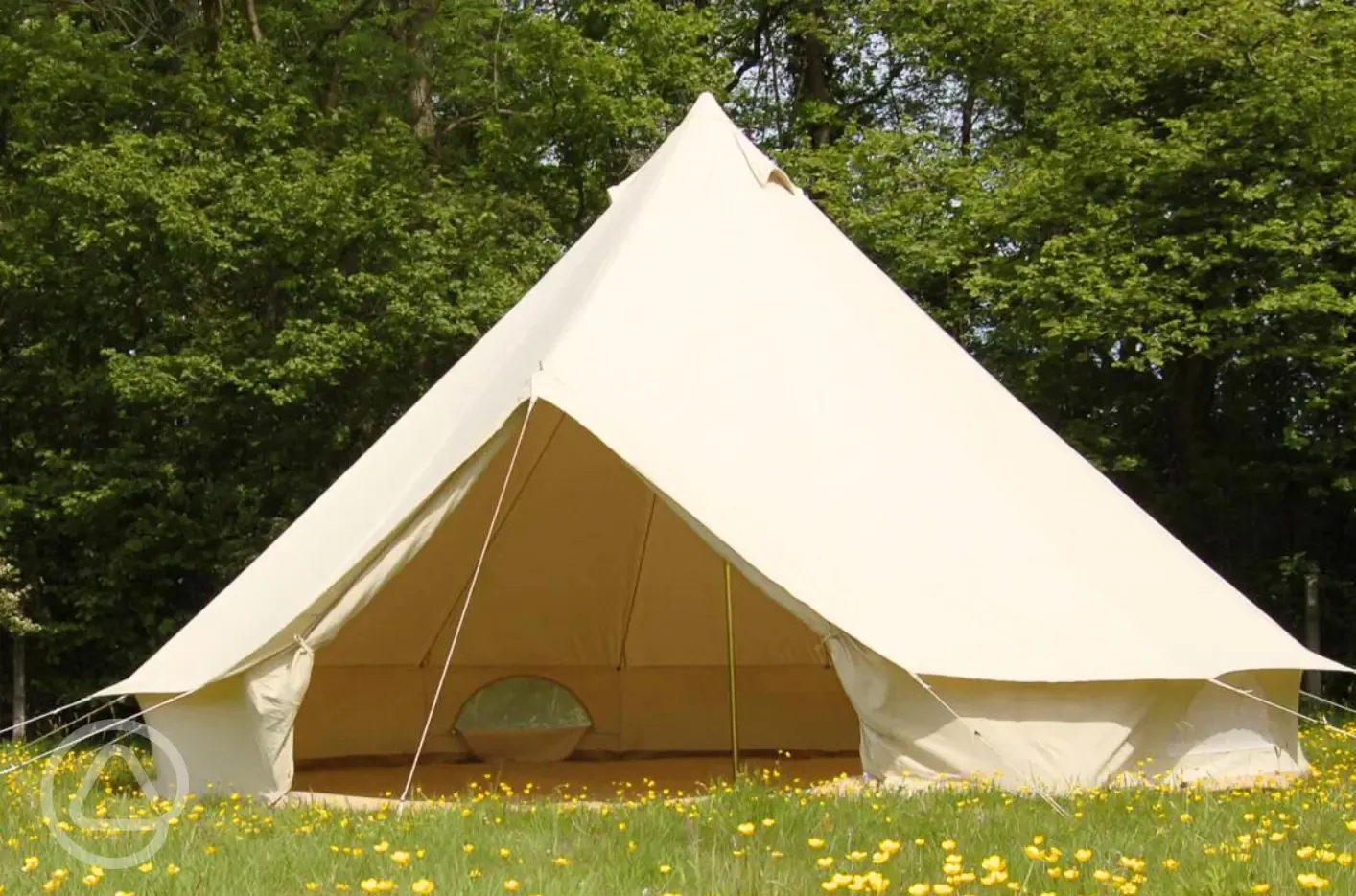 Unfurnished bell tent (bring all the usual camping gear)