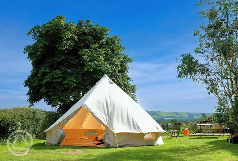 Large unfurnished bell tent (bring all the usual camping gear)