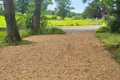 Bark hardstanding pitches with private hot tubs and electric hook ups