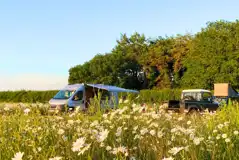 Non electric grass pitches in the meadow