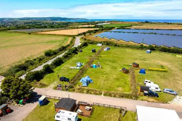 Aerial of the campsite