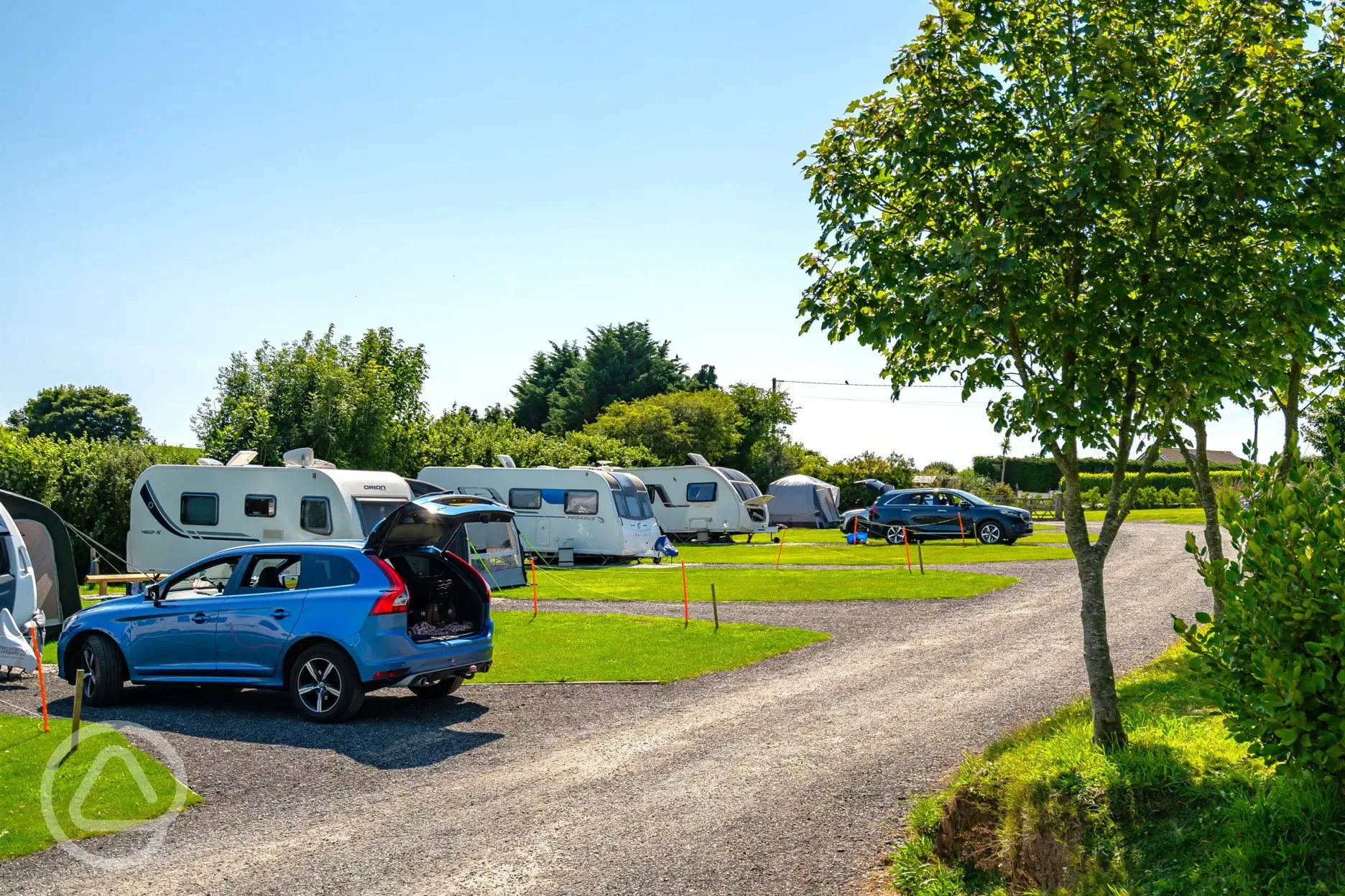 Electric grass and gravel pitches